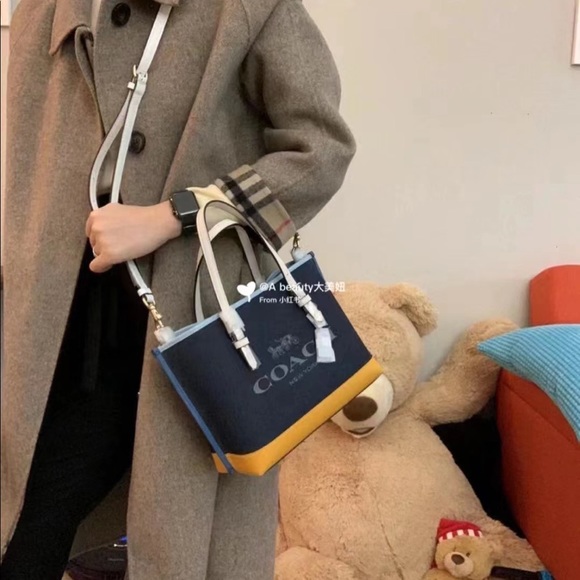 Coach mollie tote 25 in colorblock - Picture 6 of 9